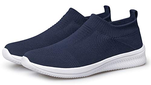 Image of vibdiv Men's Slip-On Walking Shoes Casual Sneakers Lightweight Breathable for Everyday Wear