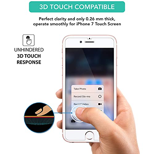 iPhone Schutzfolie iSOUL 4 Stück Panzerglasfolie für iPhone 6, 6s, 7, 8