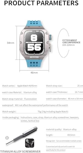 Kit modification RM Apple Watch en titane de luxe par SCHIK