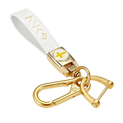 God Is Greater Keychain for Christians - Inspirational Leather Cross Keyring for Men & Women Uplifting Faith-Based Gifts for Him & Her Meaningful Christmas Gifts for Faith Encouragement(White)