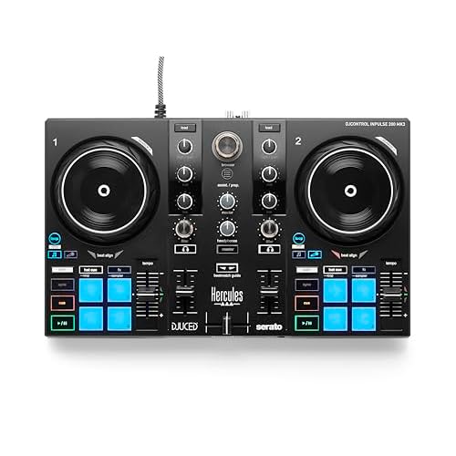 Hercules DJControl Inpulse 200 MK3 - Ideal DJ Controller with Serato Lite