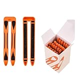12 Pieces Hair Perm Rods U-shaped Professional Perming Insulation Clip Set Hair Perming Barber Perm Hair Pad Curly Accessory