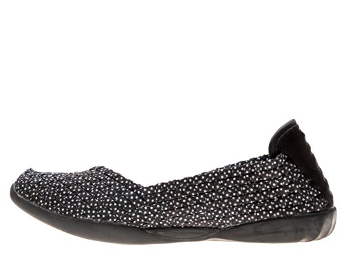Bernie Mev Women's Braided Catwalk Black Polka Dot Flat3