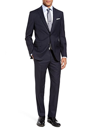 GN Luciano Men's Two Piece 2 Button Stripe Suit Modern Fit Jacket with Pant