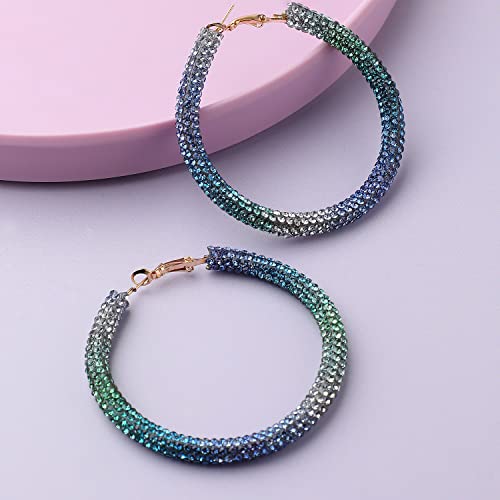 Image of SOHI Hoop Earring For Women and girls, Indo-western Earrings, Fashion Accessories, jewellery for women, Fancy earrings, artificial earrings for ladies