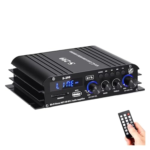 Amazon.co.jp: アンプ S-299 デジタルパワーアンプ 4.1 チャンネル