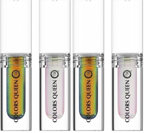 Image of Colors Queen Multichrome Liquid Eyeshadow Combo Pack of 4 | Highly Pigmented | Lightweight | Quick Drying | Long Lasting, Smudge Proof & Waterproof Eyeshadow (Glow & Snow, 3.6g)