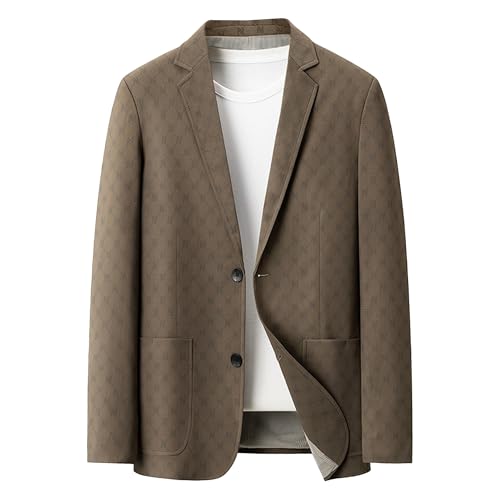 Men Two Button Business Slim Fit Jackets Causal Slim Fit Stylish Suit Jacket Casual Printed Sports Coat