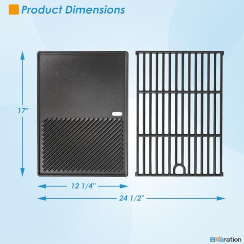 Image of 17 inch Griddle and Cooking Grate Kits for Nexgrill 4 Burner 720-0925