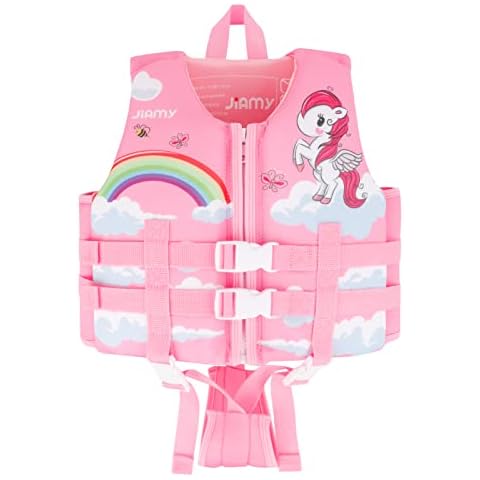 Schwimmweste Kinder Neopren Schwimmjacke - Junge Mädchen Flotation Badeanzug Schwimmen Jacke Kleinkind Bademode Cover
