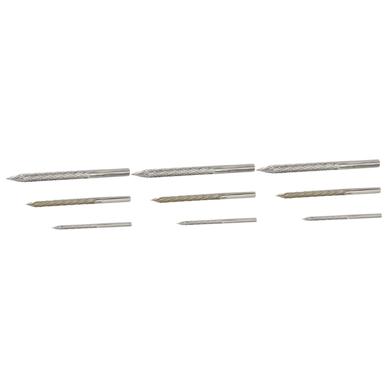 SHERCHPRY 3juegos Puntas De Reparación De Neumáticos De Brocas De Para Automóviles y Motocicletas y Herramienta Para Remover Daños y Puntos De Pinchazo