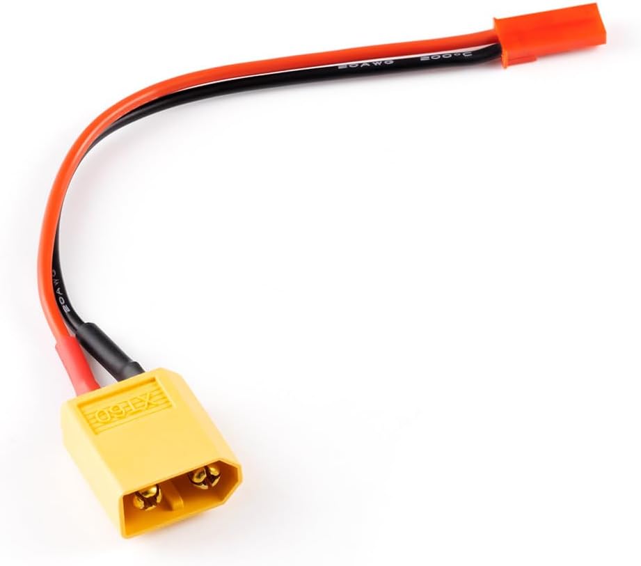 MOHERO 5Pcs JST Male to XT60 Female Battery Connectors Adapter for RC Car, Planes, Helicopter, Drones and Other RC Models