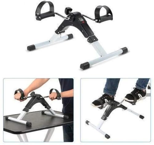 Image of Prime Mini Cycle Pedal Exerciser|Adjustable Resistance, LCD Display | Arm & Leg Workout |Under Desk Bike for Home & Office|Physiotherapy & Seniors|Non-Slip, Portable |