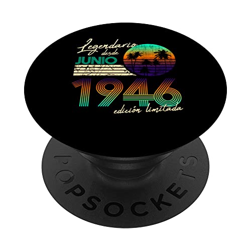 Cumpleaños Hombre Regalos Legendario Desde Junio 1946 PopSockets PopGrip Intercambiable