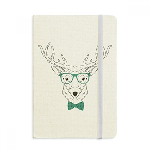 Cahier de notes A5 couverture rigide motif cerf multicolore 144x210