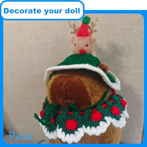 Disfraz navideño para gatos y cachorros, gorro y bufanda miniatura 5