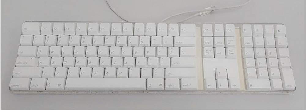 Apple Macintosh A1048 Pro Keyboard - 109 keys - White/Clear