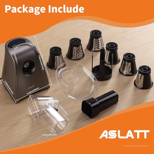 Opiniones de Ralladores eléctricos Top 10. 9 Ralladores eléctricos marca ASLATT (3)