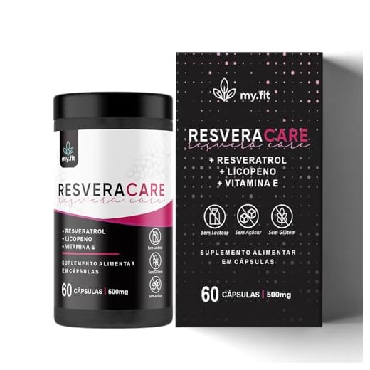 ResveraCare - Elite Fórmula, (Resveratrol Concentrado + Licopeno + Vit E), 60 Softgels 500mg