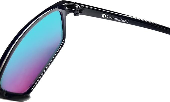 Side view of Tvindkirdod TD013 Color Blind Corrective Glasses showing the brand name on the temple.