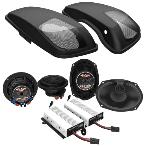 Hogtunes Wild Boar Audio 800.4SG 800 Watt Amp/Speaker/Lid Kit for Street Glides