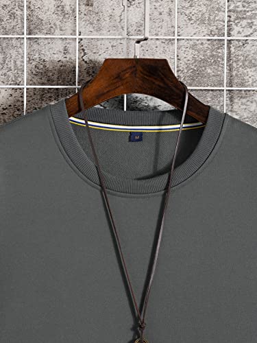 GORGLITTER Men's 2 Piece Outfits Color Block Graphic Thermal Lined Sweatshirt and Sweatpants Tracksuit Set4