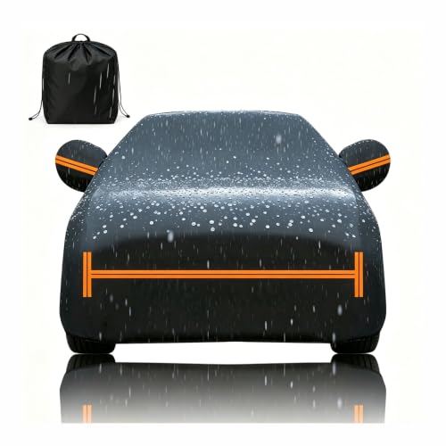 Waterproof Car Cover Compatible with MINI R55 2008-2010,Outdoor Full Car Cover - Complete Exterior Protection Against Wind, Sun, and Rain, with Built-in Door Zipper sr1834