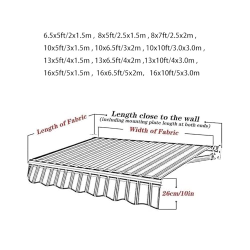 Toile de rechange pour auvent extérieur 4x2m vert imperméable - 7