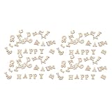 Homoyoyo 104 piezas Letras de Madera sin Procesar para Manualidades DIY Recortes Alfabeto de Madera Natural Adornos Rústicos para Decoración Creativa y Proyectos Familiares