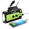 Solar Radio Tragbar Qoosea Kurbelradio Wiederaufladbare Dynamo Radio mit AM/FM/WB Eingebaute 4000mAh Wiederaufladbare…