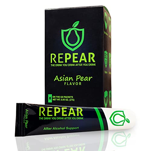 RePear Supplement | Better Mornings After A Night Out | Liver Detox, Electrolyte, Vitamin C | Dihydromyricetin DHM, Milk Thistle, Vitamin B, Glutathione