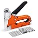 HS Super 3-in-1 Heavy Duty Staple Gun, 3000 Staples, Upholstery Staple Gun Heavy Duty for Wood, Quick-Jam Release Wall Stapler, Carpet Staple Gun, Fabric Stapler, Cable Staples Gun, Staplers & Tackers