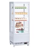 Commercial Refrigerator, 3.5 Cu. FT Glass Refrigerator Display Case Countertop...