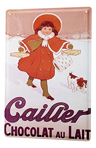 LEotiE SINCE 2004 Plaque en Métal Métallique Poster Mural tin Sign 40x30 cm Nostalgique Fun Chocolat