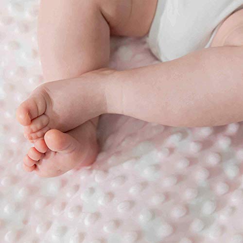Soft Plush Baby Blanket, Pink Cloud, Baby Boy/Girl/Unisex, 47"X47", Perfect Shower & Registry Gift #TOP1