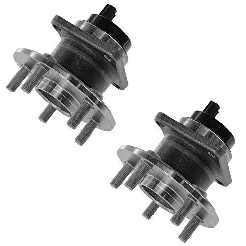 image for TRQ 2 Piece Rear Wheel Bearing & Hub Assembly Set Compatible with 2009