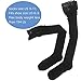 Zelta Women's Lace Top Over the Knee Socks Stocking Knee-High Hosiery Soft Cotton (Black)