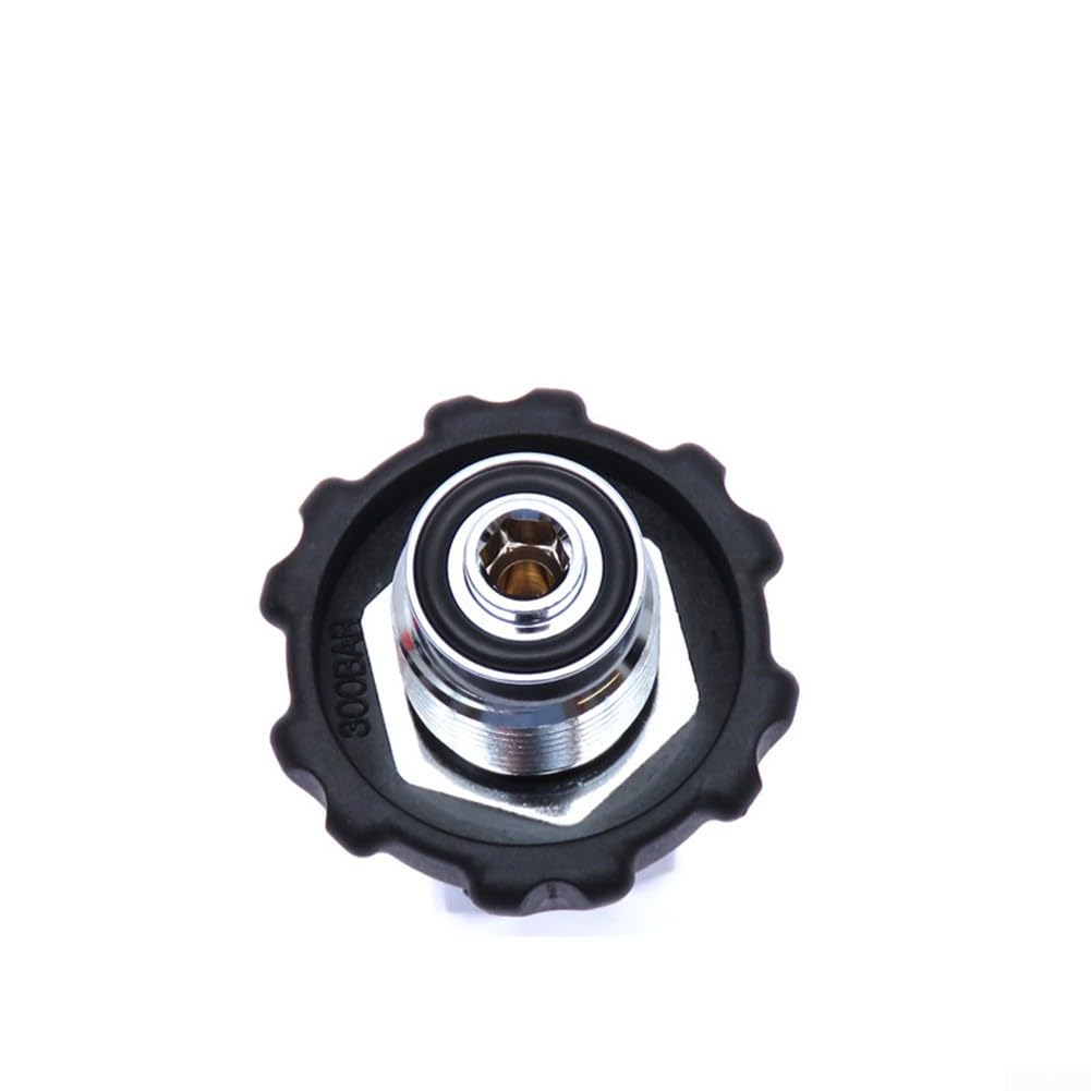 Adaptador de cilindros de buceo para BCD DIN a válvula de llenado de tanque de yugo, latón cromado