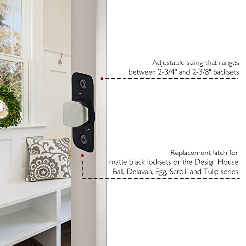 Design House Pro Series Passage Door Latch, Matte Black by Design House - Used condition - Image 4