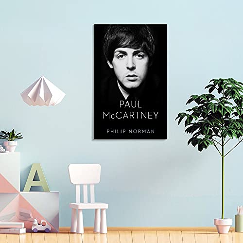 Paul McCartney Poster sur toile Motif chanceur rock 50 x 75 cm - Les Beatles, Paul McCartney, John Lennon, RIngo Starr, George Harrison Paul McCartney Poster sur toile Motif chanceur rock 50 x 75 cm – Image 5