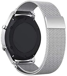 سوار ساعة ذكية بحلقة مغناطيسية من الستانلس استيل لساعة سامسونج جير S3 كلاسيك فرونتير S متعدد الألوان للكبار الجنسين