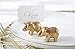Kate Aspen Lucky Golden Elephant Place Card Holders, Photo Holders, Party Favors, Indian Wedding Decorations, Placecards, Place Setting, (Set of 6)