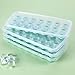 Produktbild LIORQUE Eiswürfelform 4er Pack Eiswürfelschale Eiswürfelform mit Deckel, Ice Cube Tray BPA-frei für Babynahrung, Party und Bars, 21-Fach/Stück, Grün