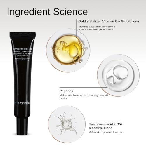 Image of The Formularx AM PM Skincare Routine Duo for Oily, Acne & Fungal Acne-Prone Skin | Hydrashield Vitamin C + Peptide Watery Gel Sunscreen SPF 50 PA++++ for Day Protection + Hydraveil Oil-Free Gel