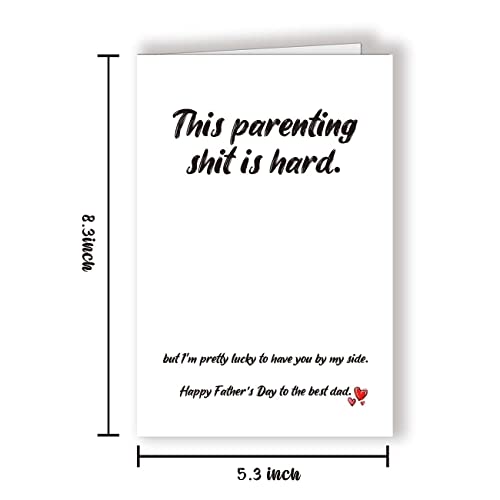 Longkado Happy Father’s Day For Husband, Funny Fathers Day Card, Naughty Parenting Card To The Best Dad, Humorous Greeting Card From Wife #TOP1