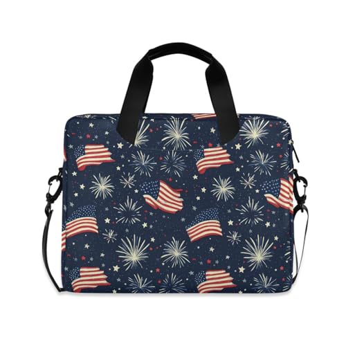 Bolso Maletín para Laptop con Estampado de Bandera, 13-15.6 in miniatura 1