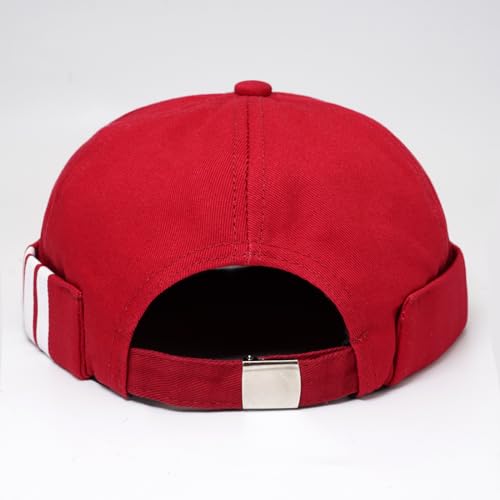 Image of Dome Brimless Hats for Women Men Beanie Docker Cap Sailor Skull Cap