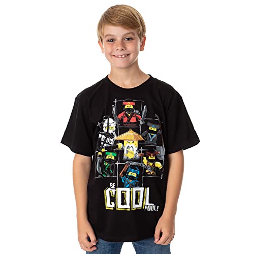 Lego Ninjago Movie Boys' Martial Arts Be Cool Fool Graphic Print T-Shirt, XL