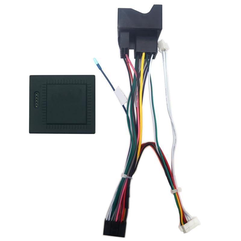 Car Stereo for Audio 16PIN Android Power Wiring Harness Cable Adapter with Canbus Box for Ford for Mondeo/Focus 07-11/C-MAX - (Color Name: Harness CANBUS Box)