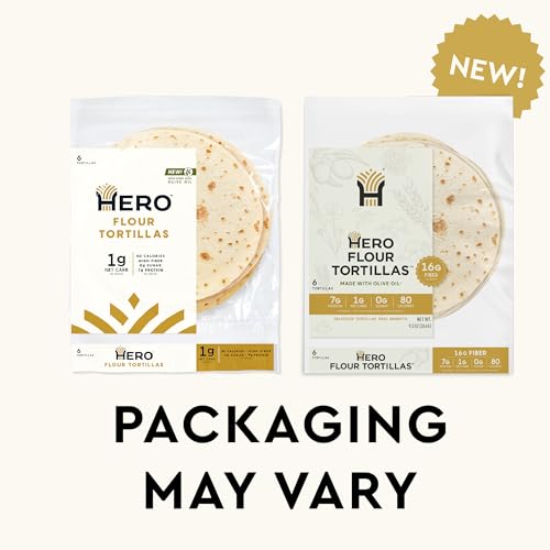 Hero Triple Threat Bundle 1g Net Carb Seeded Sandwich Bread, 0g Net Carb White Bread, 1g Net Carb Flour Tortilla | 0g Sugar, High Fiber & <100 Calories per serving | Net Low Carb & Keto-Friendly - Thumbnail 3